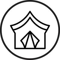 Tent Vector Icon Style