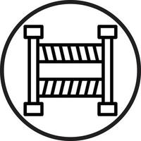 Barrier Vector Icon Style