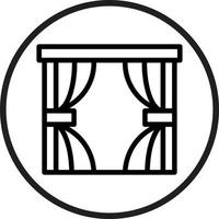 Curtains Vector Icon Style