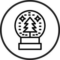 Snow Globe Vector Icon Style