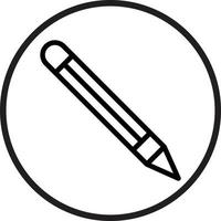 lápiz vector icono estilo