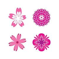 Flower vector icon design