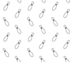 Seamless pattern of bowling vector