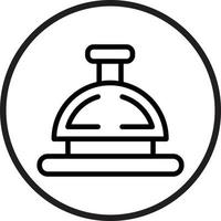 Reception Bell Vector Icon Style