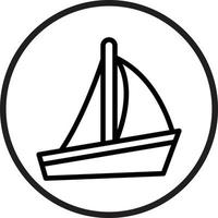 Sailboat Vector Icon Style
