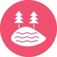 Vector Design Lake Icon Style