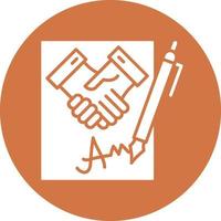 Vector Design Agreement Icon Style