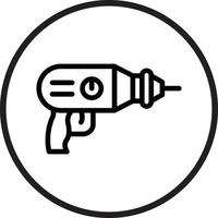 Drill Machine Vector Icon Style