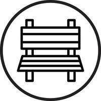 Bench Vector Icon Style