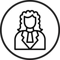 Judge Vector Icon Style