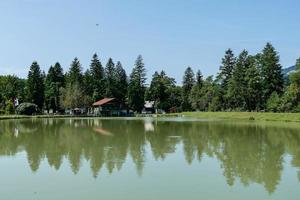 Scenic lake view photo