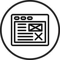 Wireframe Vector Icon Style