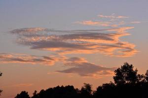 Sky with clouds photo