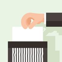 Vector Image Of A Paper Shredder