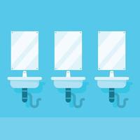 Vector Image Of Lavatories In A Toilet