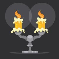 Vector Image Of Melting Candles