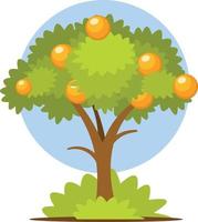 Vector Image Of A Tree With Fruit On The Branches