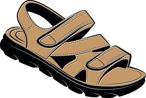 Vector Graphics Of A Sandal Shoe