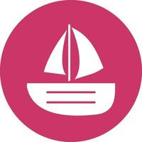 Vector Design Sailing Boat Icon Style