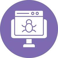 Vector Design Website Bug Icon Style