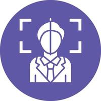 Vector Design Face Scan Icon Style