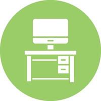 vector diseño computadora mesa icono estilo