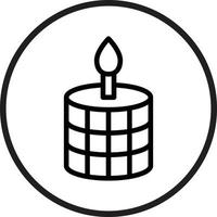 Scented Candle Vector Icon Style