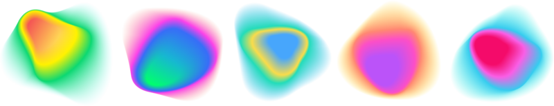 abstrait Couleur pente cercle arrière-plans, holographique iridescent rond cercles avec liquide vibrant pente se brouiller, couleurs mélange engrener avec doux néon lumière. png