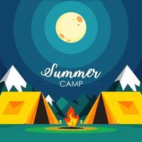 folleto de campamento de verano vector