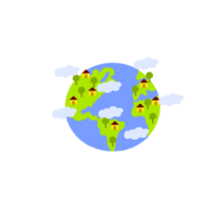 Illustration of earth day png