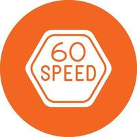 vector diseño 60 60 velocidad límite icono estilo