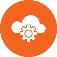 Vector Design Cloud Settings Icon Style