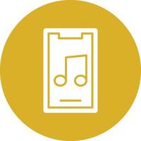 Vector Design Mobile Music App Icon Style