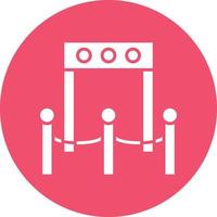 Vector Design Boarding Gate Icon Style