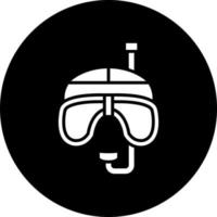 Mask and Snorkel Vector Icon Style