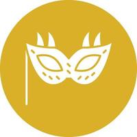 Vector Design New Year Mask Icon Style