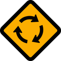 traffic signs on transparent background png