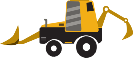 heavy equipment illustration on transparent background png