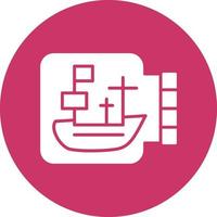 Vector Design Ship In A Bottle Icon Style
