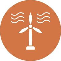 vector diseño viento turbina icono estilo