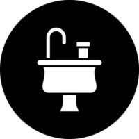 lavabo vector icono estilo