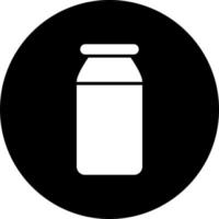 Milk Bottle Vector Icon Style