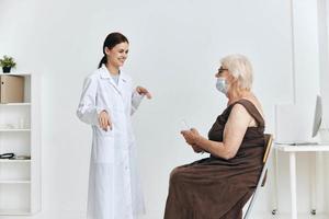 nurse and patient big syringe hospital photo