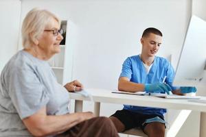 patient at the doctor's appointment health care photo