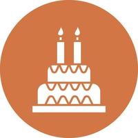 Vector Design Birthday Cake Icon Style