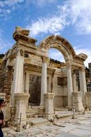 Ancient ruins in the city of Ephesus, Turkey photo