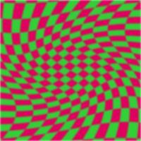psychedelic geometric pattern with squares photo