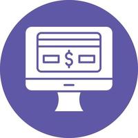 vector diseño en línea pago icono estilo