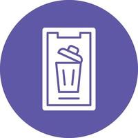 Vector Design Mobile Bin Icon Style