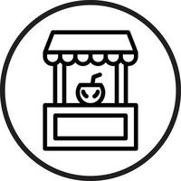 Drinks Stall Vector Icon Style